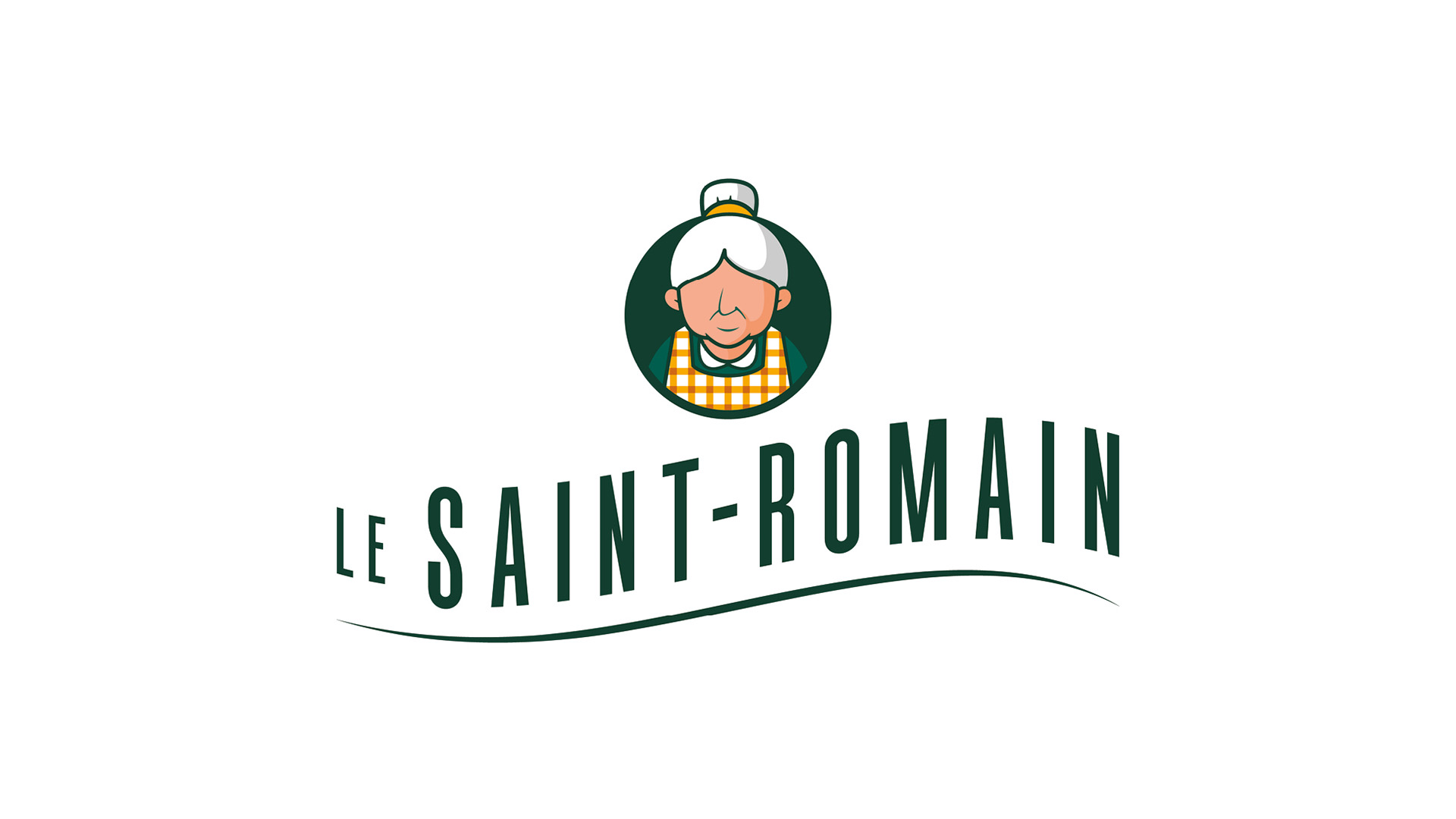 Création d'une identité visuelle pour le restaurant le Saint Romain basé à Villeurbanne.