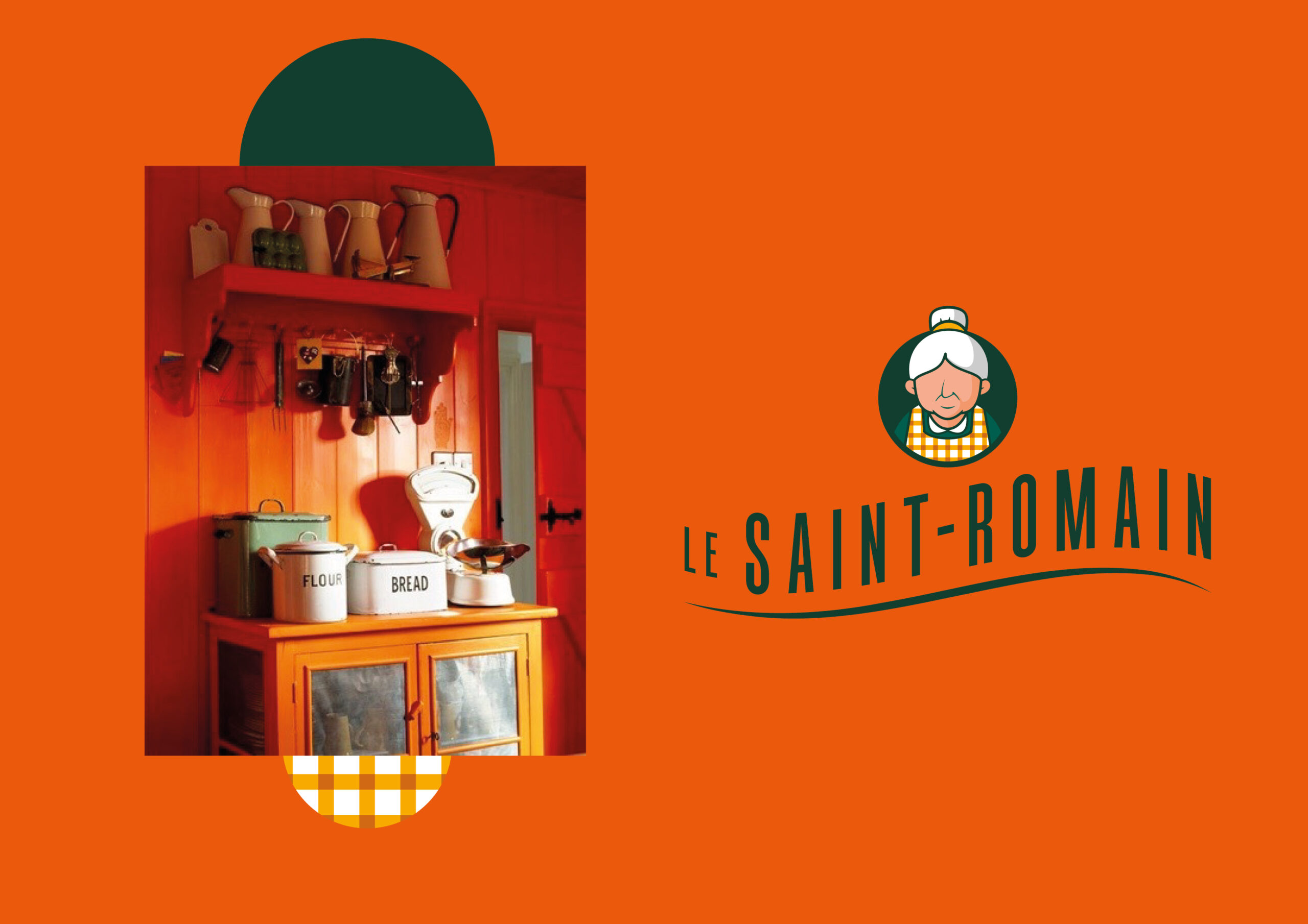 Direction artistique La Maman Villeurbannaise — Le Saint-Romain